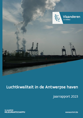 cover rapport luchtkwaliteit in de Antwerpse haven 2023