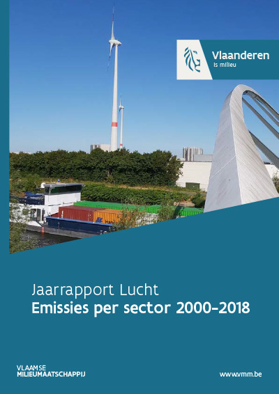 Cover jaarrapport lucht - emissies per sector 2000-2017